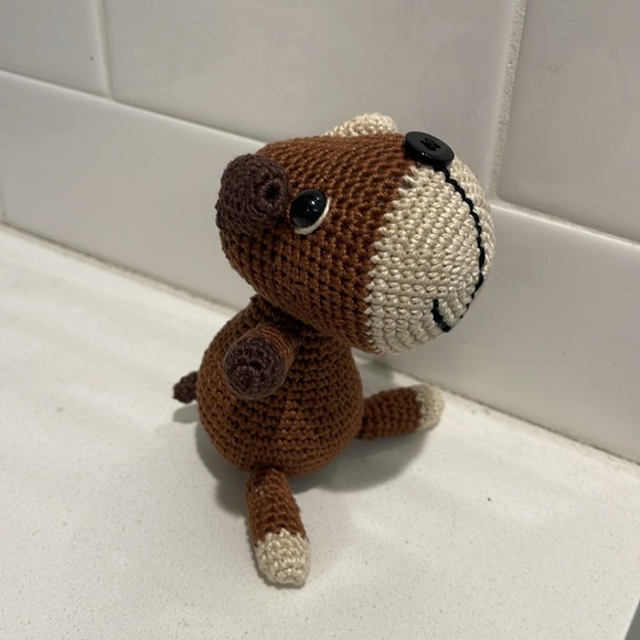 Hand Crafted Other - Handcrafted Sock Puppy Toy Crochet Amigurumi Dog Doll